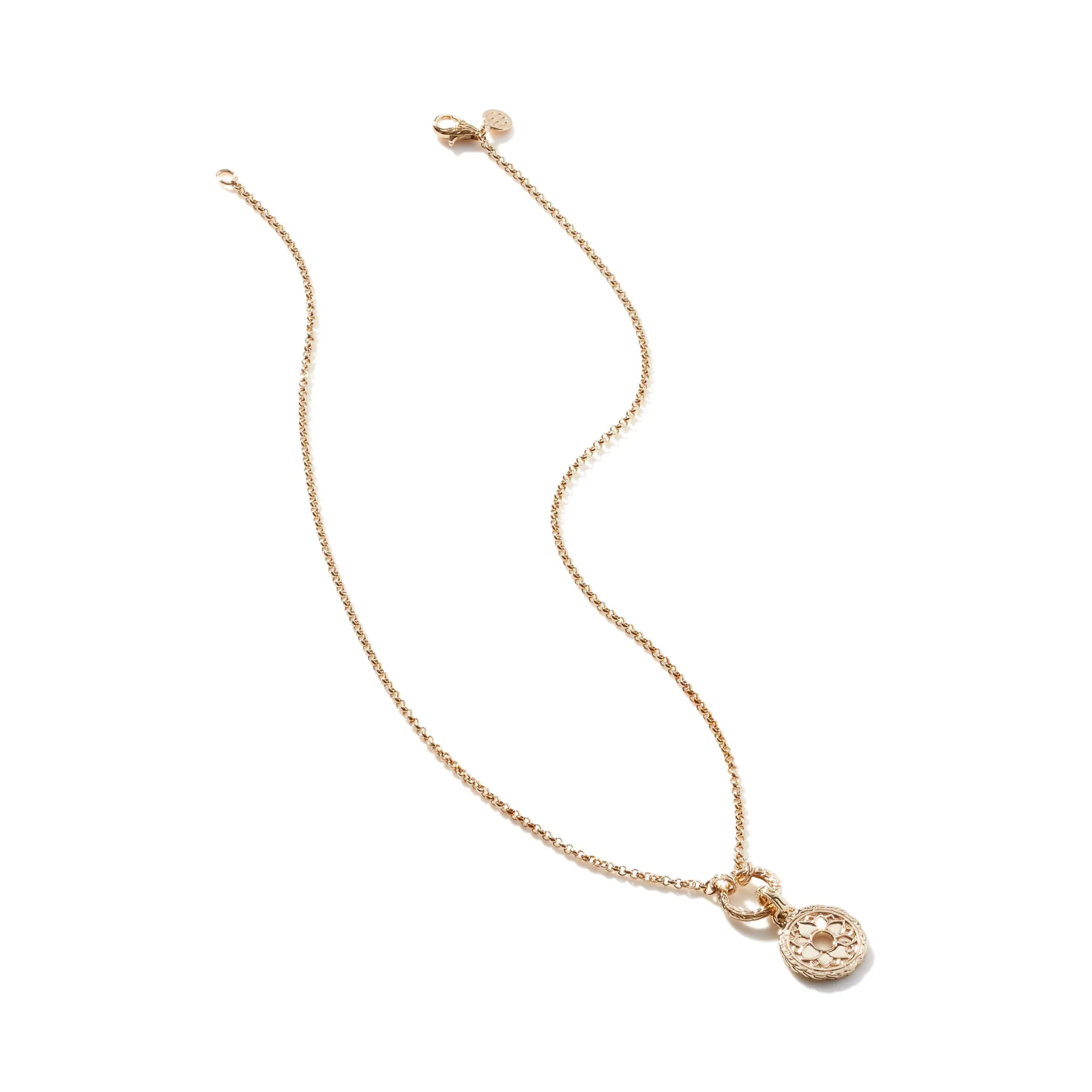 Keyring Necklace, Gold, 2MM|NGG904488