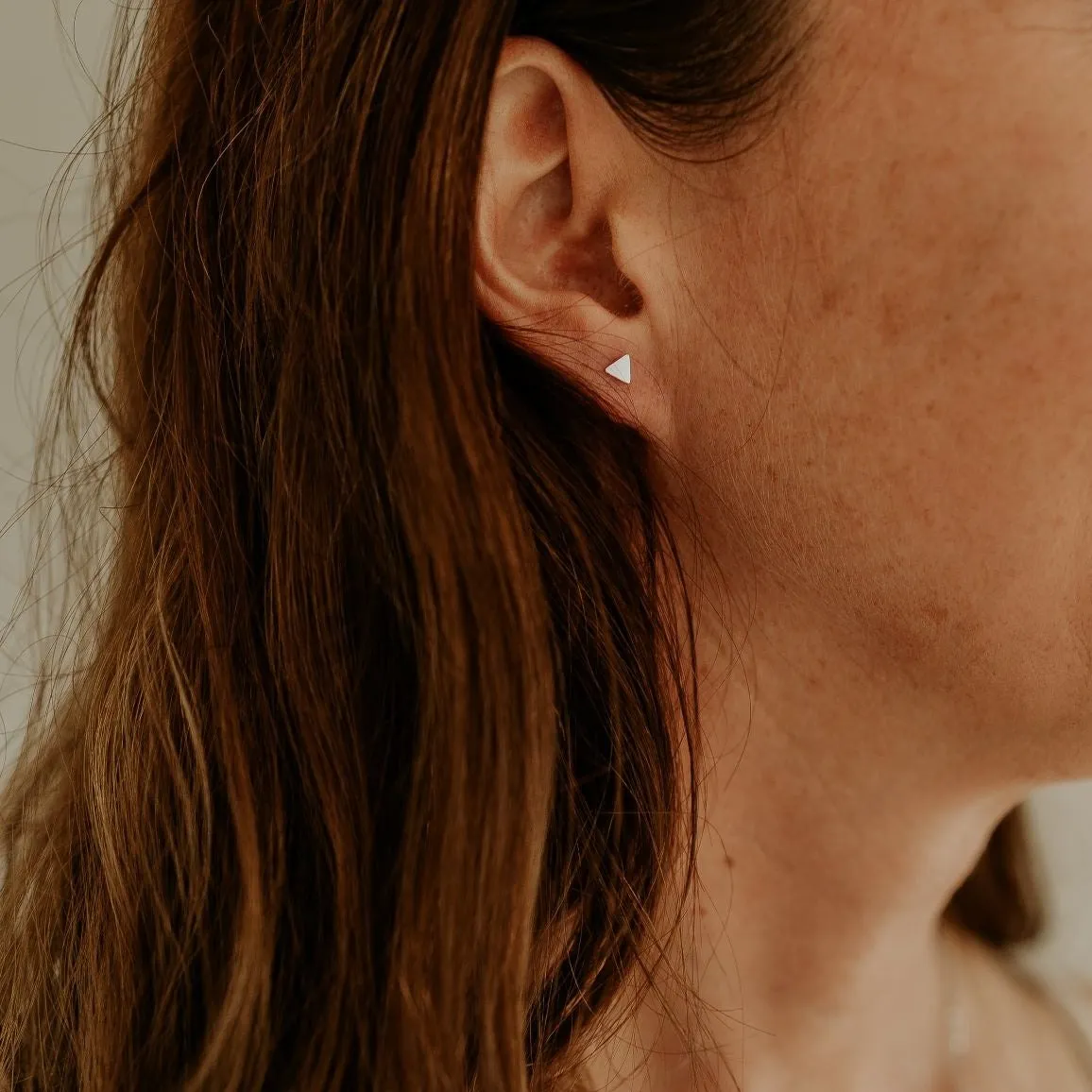 Mini Triangle Earrings