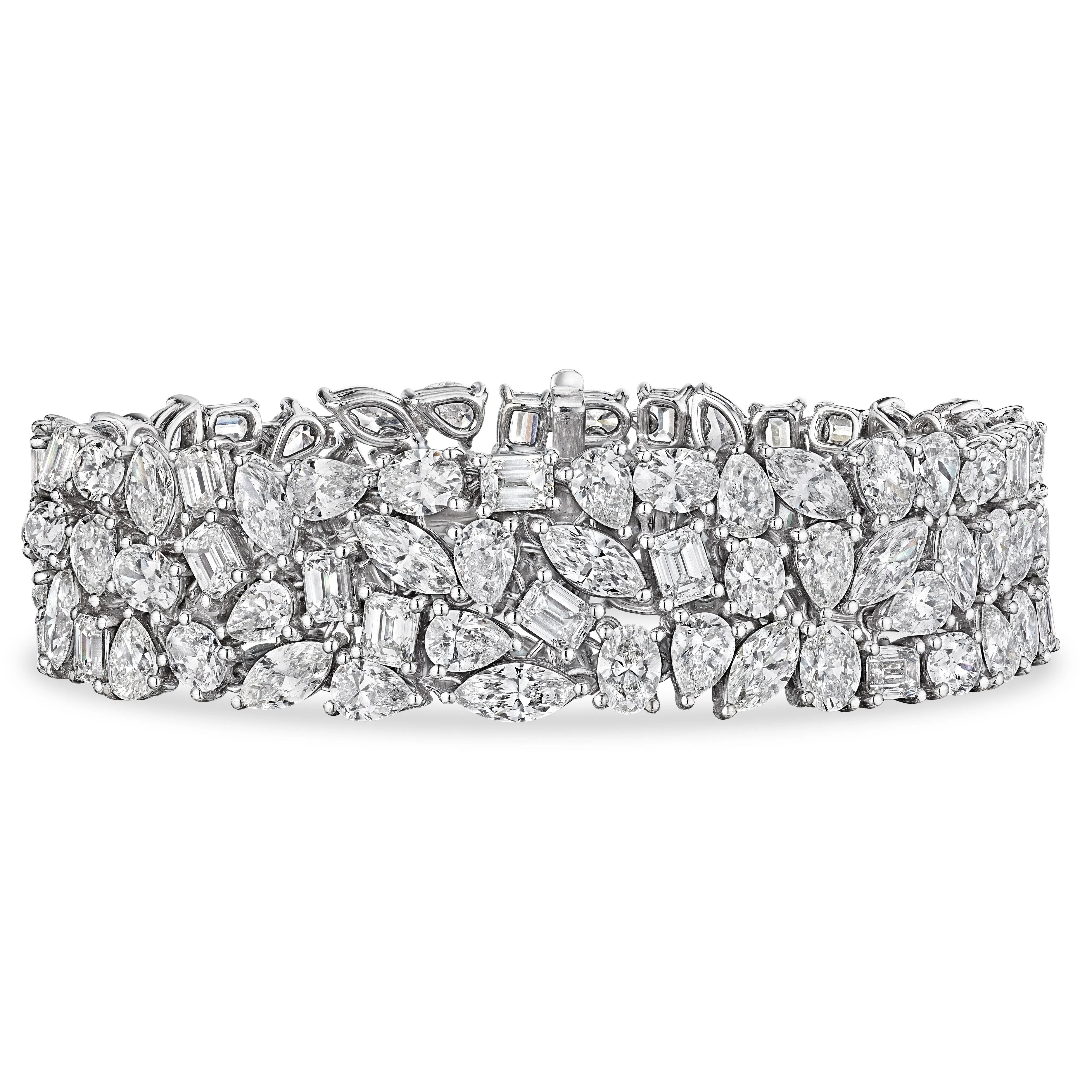 Multi-Shape Diamond Bracelet, 35 CT