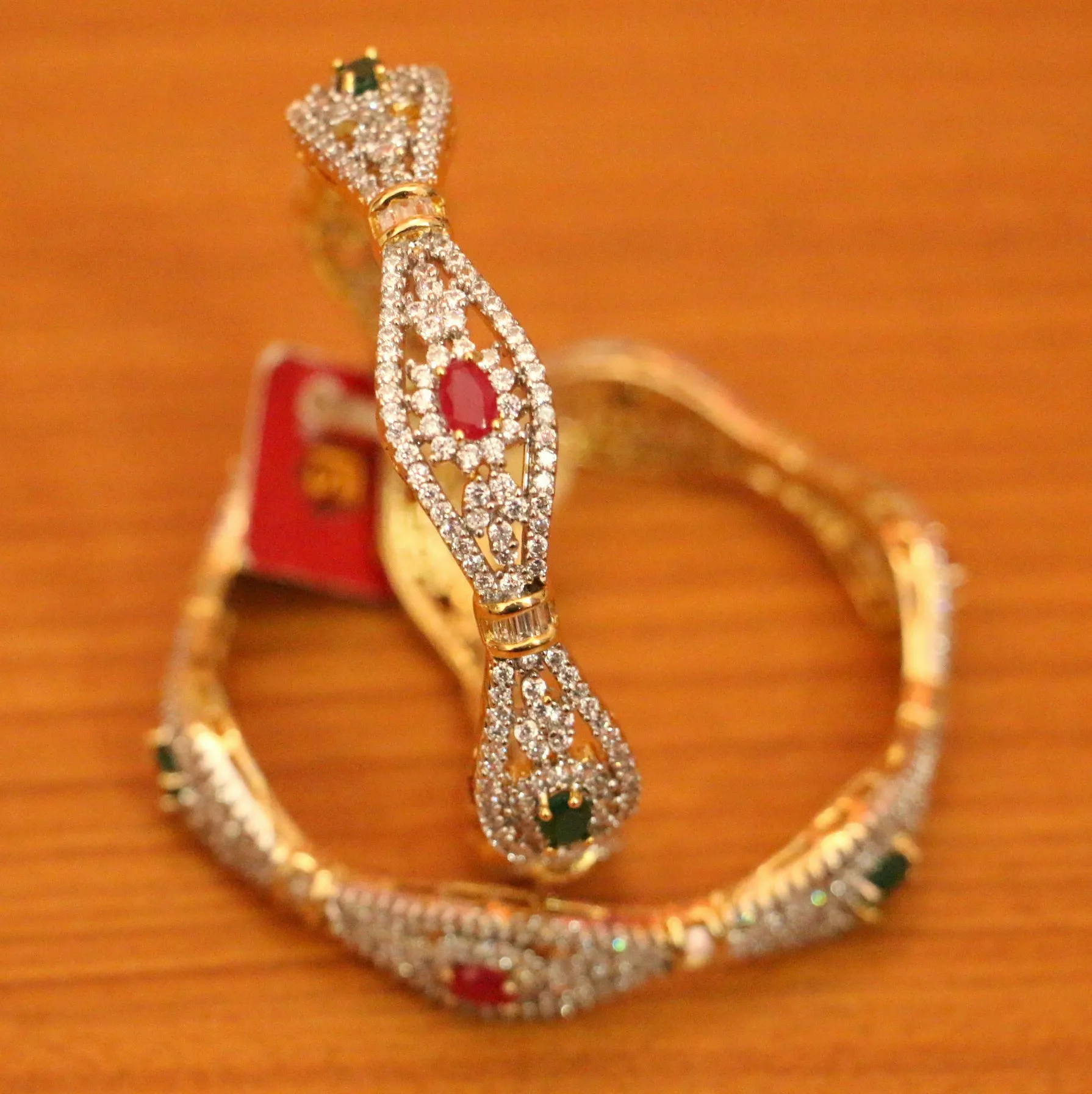 MULTICOLOUR DIAMOND LOOK CZ BANGLES