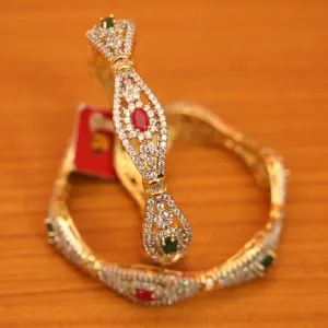 MULTICOLOUR DIAMOND LOOK CZ BANGLES