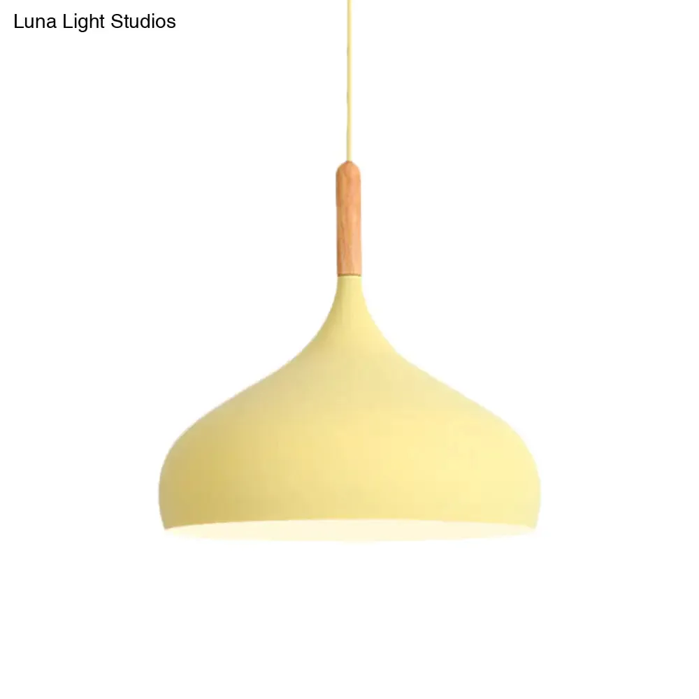 Nordic Style Metal Teardrop Pendant Lighting - 1 Light Black/White/Gold - Available in 9.5"/12.5"/14"W