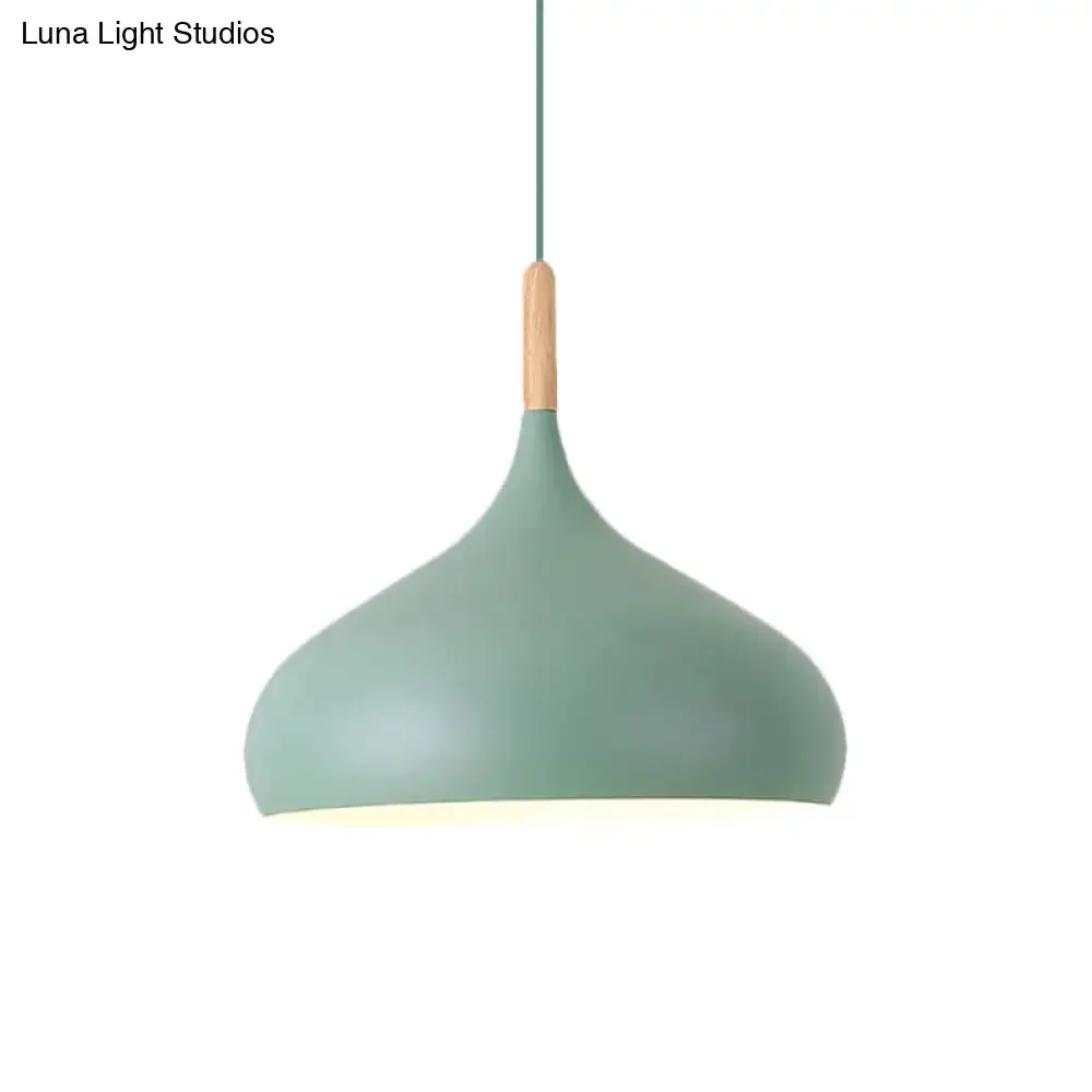 Nordic Style Metal Teardrop Pendant Lighting - 1 Light Black/White/Gold - Available in 9.5"/12.5"/14"W
