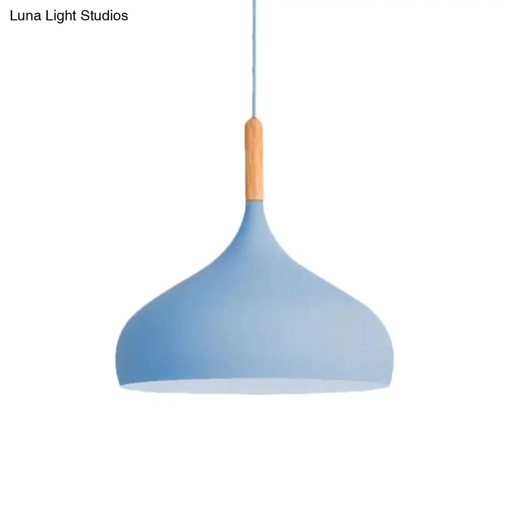 Nordic Style Metal Teardrop Pendant Lighting - 1 Light Black/White/Gold - Available in 9.5"/12.5"/14"W