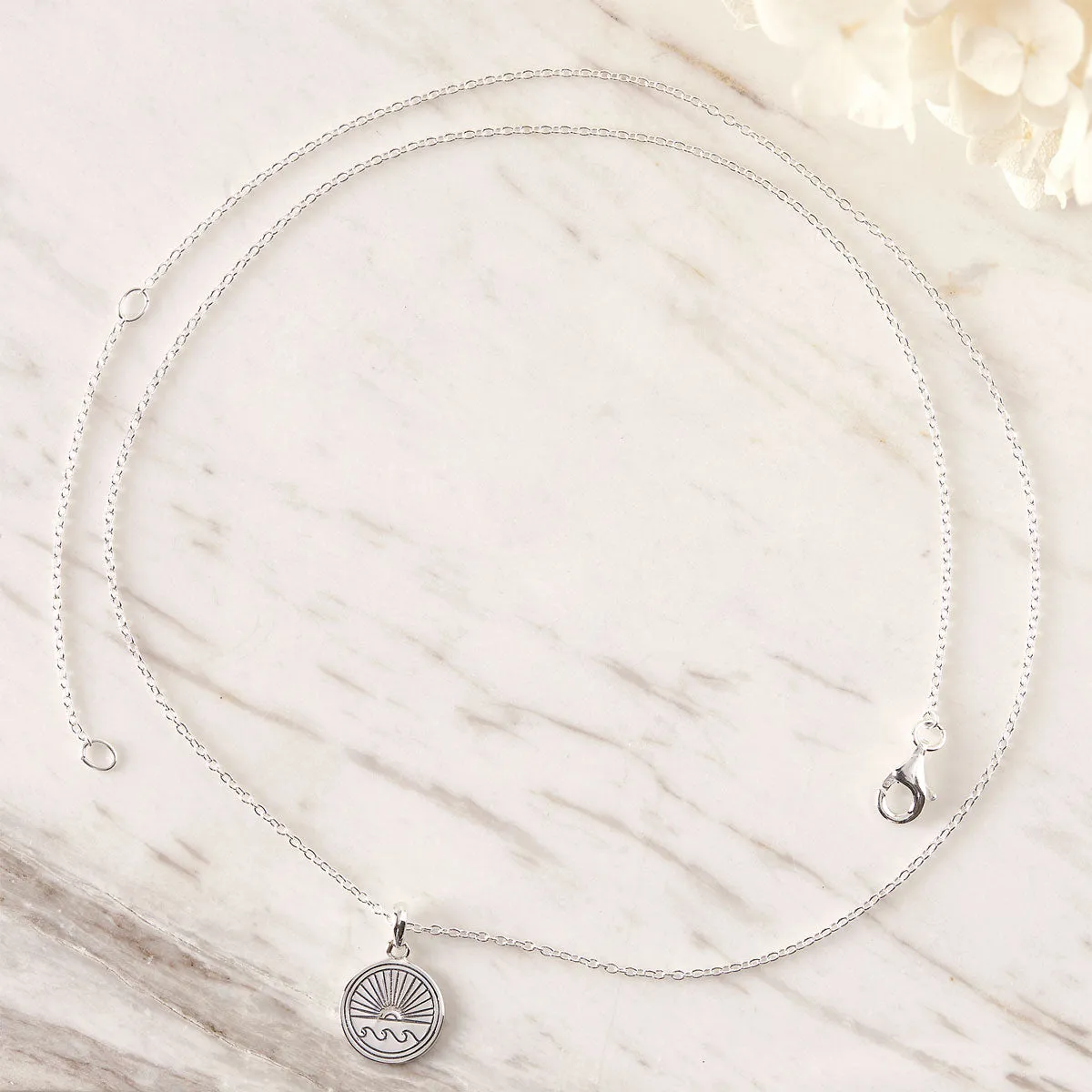 Ocean Horizon Medallion Necklace