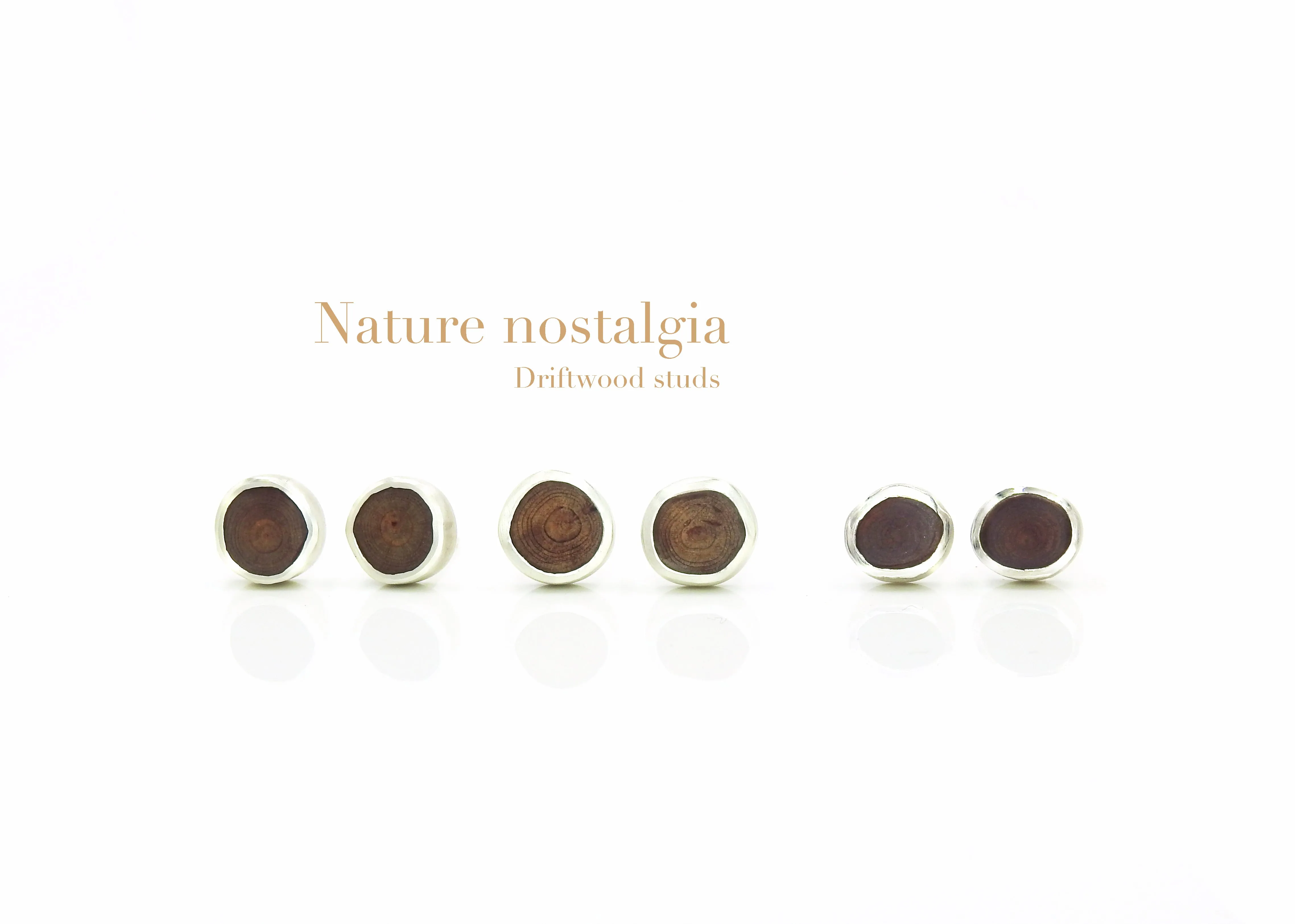 Organic Driftwood studs