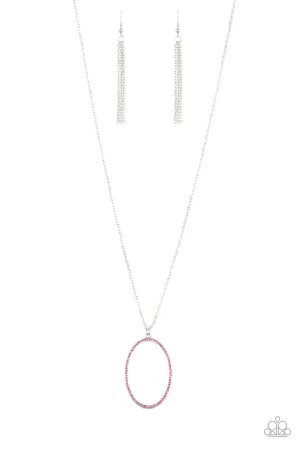 PAPARAZZI A Dazzling Distraction - Pink Necklace