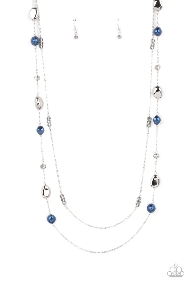 Paparazzi Necklace ~ Gala Goals - Blue