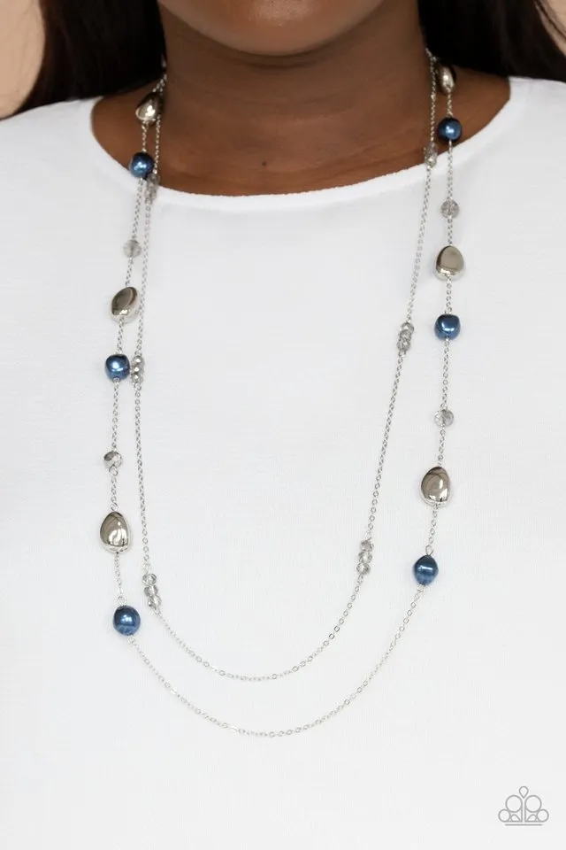 Paparazzi Necklace ~ Gala Goals - Blue