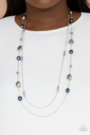 Paparazzi Necklace ~ Gala Goals - Blue