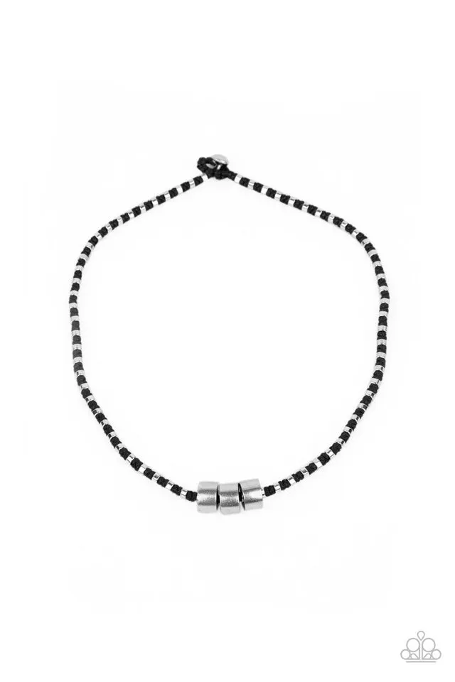 Paparazzi Necklace ~ Pull The Ripcord - Black