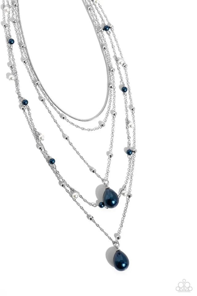 Paparazzi Necklace ~ SASS with Flying Colors - Blue