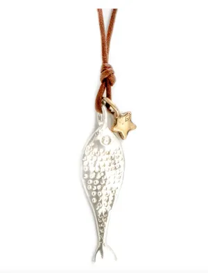 Pesci Che Volano Baccala Necklace - Silver