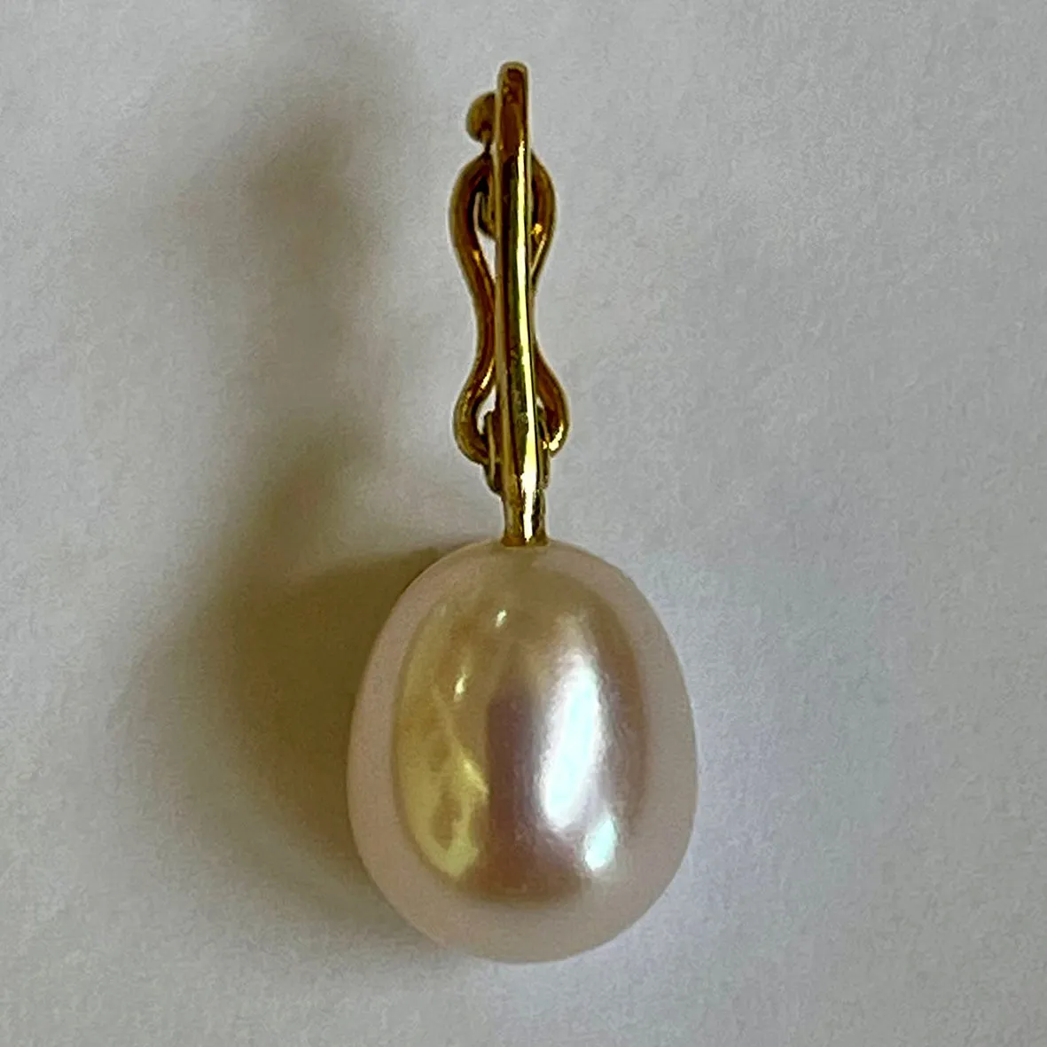 Pink Freshwater Pearl 'Build Your Own' Gold Plated Drop