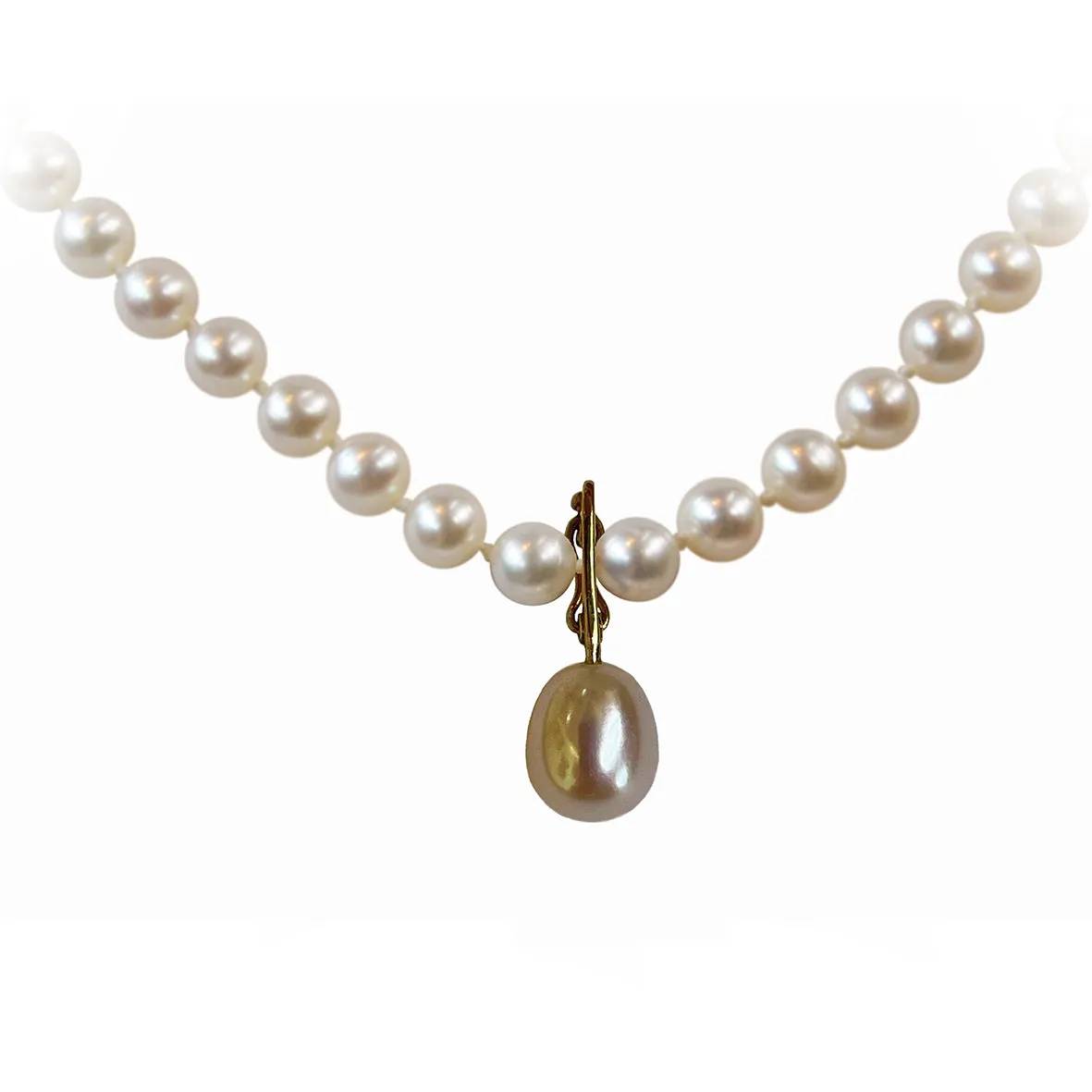 Pink Freshwater Pearl 'Build Your Own' Gold Plated Drop