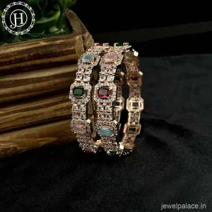 Premium American Diamond Bangles Set JH4261