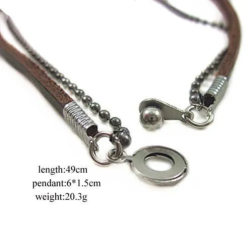 "Free People" Annie Hammer Leather Necklace