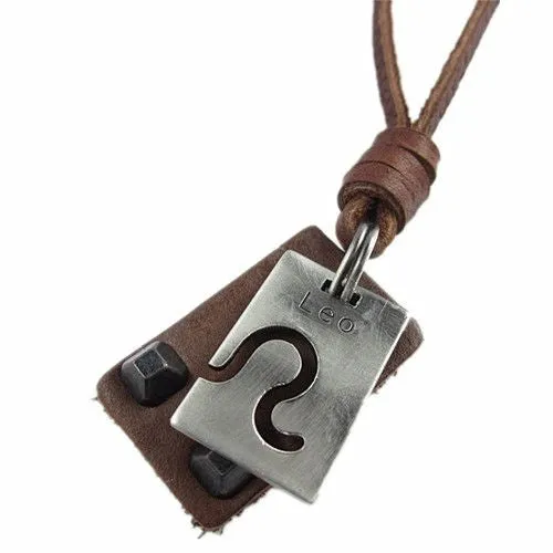 "Free People" Annie Hammer Leather Necklace