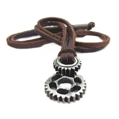 "Free People" Annie Hammer Leather Necklace