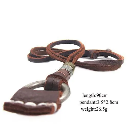 "Free People" Annie Hammer Leather Necklace