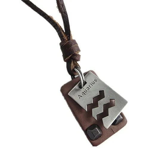 "Free People" Annie Hammer Leather Necklace