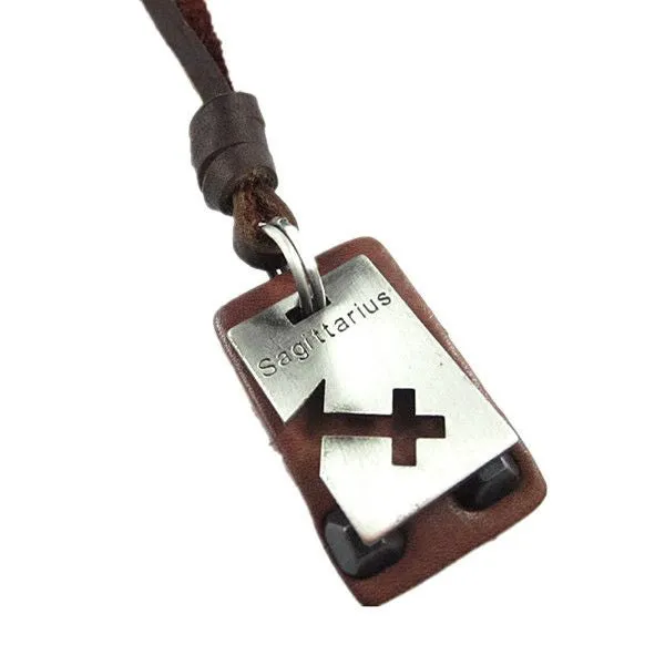 "Free People" Annie Hammer Leather Necklace