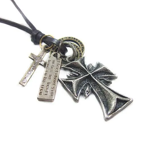 "Free People" Annie Hammer Leather Necklace