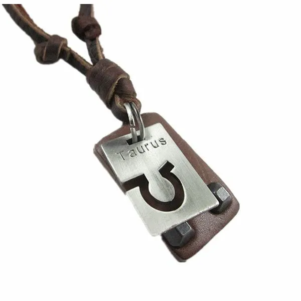 "Free People" Annie Hammer Leather Necklace
