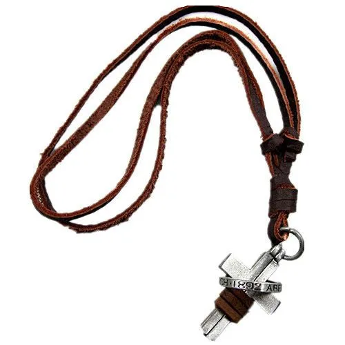 "Free People" Annie Hammer Leather Necklace