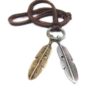 "Free People" Annie Hammer Leather Necklace