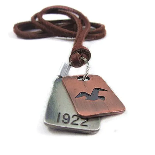"Free People" Annie Hammer Leather Necklace
