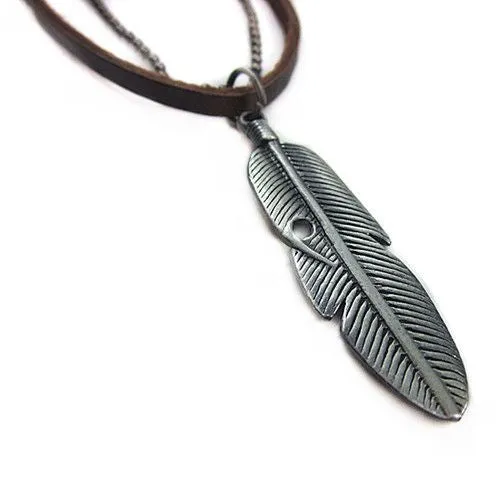 "Free People" Annie Hammer Leather Necklace