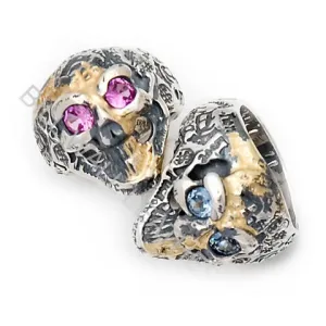 R310GRPR Good Luck Graffiti Skull Rings
