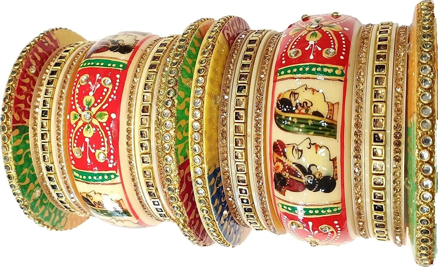 Radha Krishna Bridal Rajasthani Fashion Chura sets Rajputi Chuda Set for Girls / Women - Bridal Bangles Set