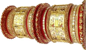 Radha Krishna Bridal Rajasthani Fashion Chura sets Rajputi Chuda Set for Girls / Women - Bridal Bangles Set