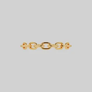 RESOLUTE. Single Chunky Chain Ring - Gold