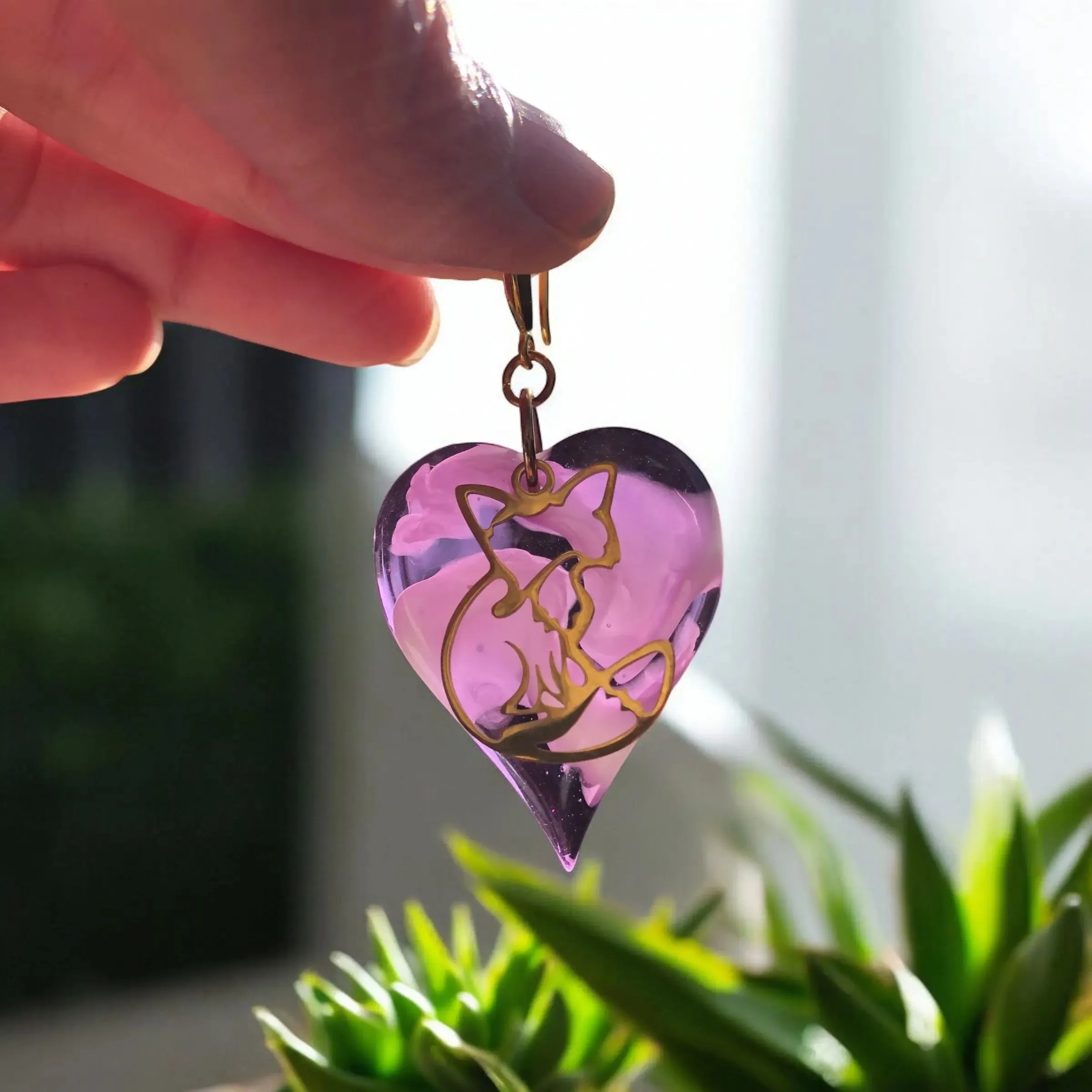 Royal Foxheart Earrings
