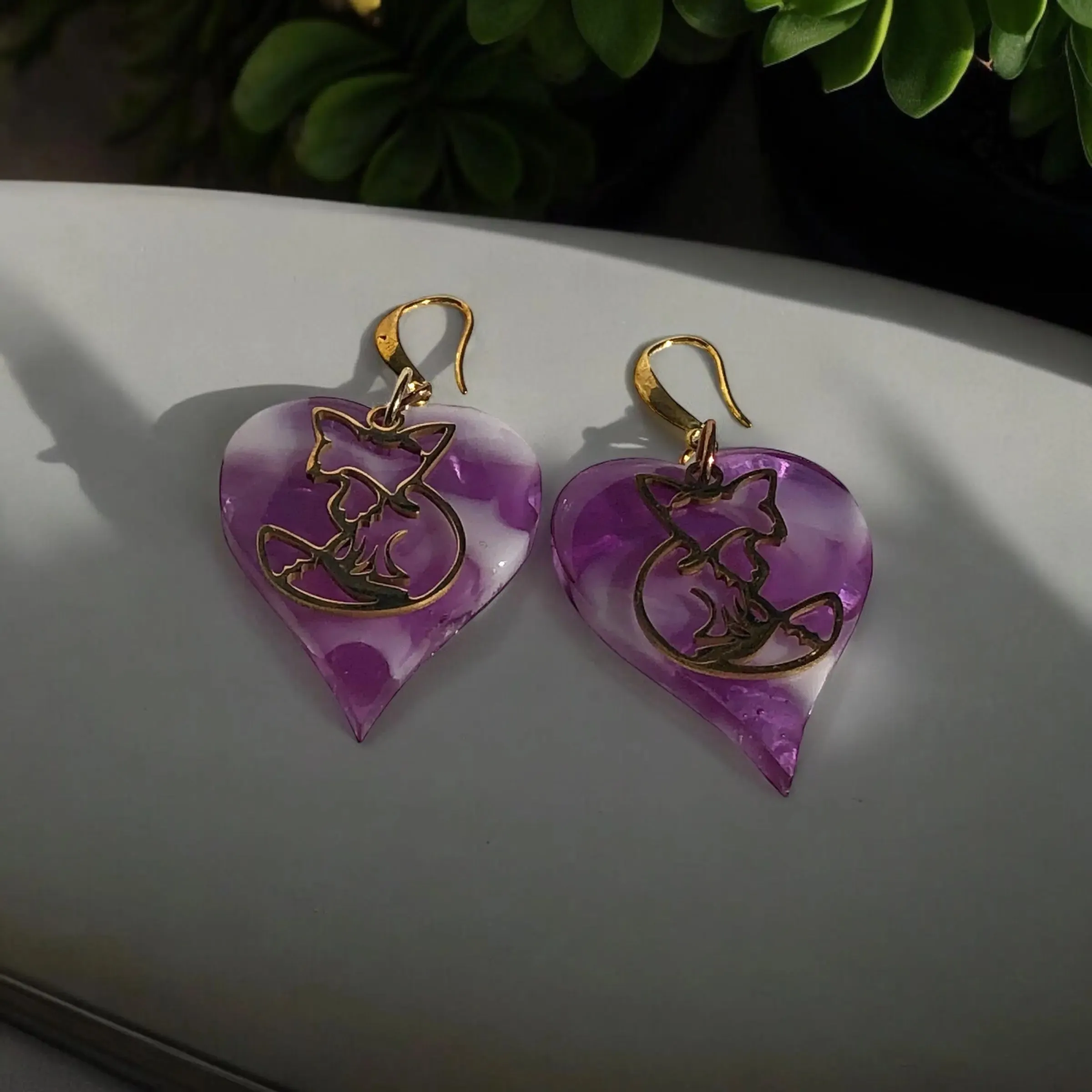 Royal Foxheart Earrings
