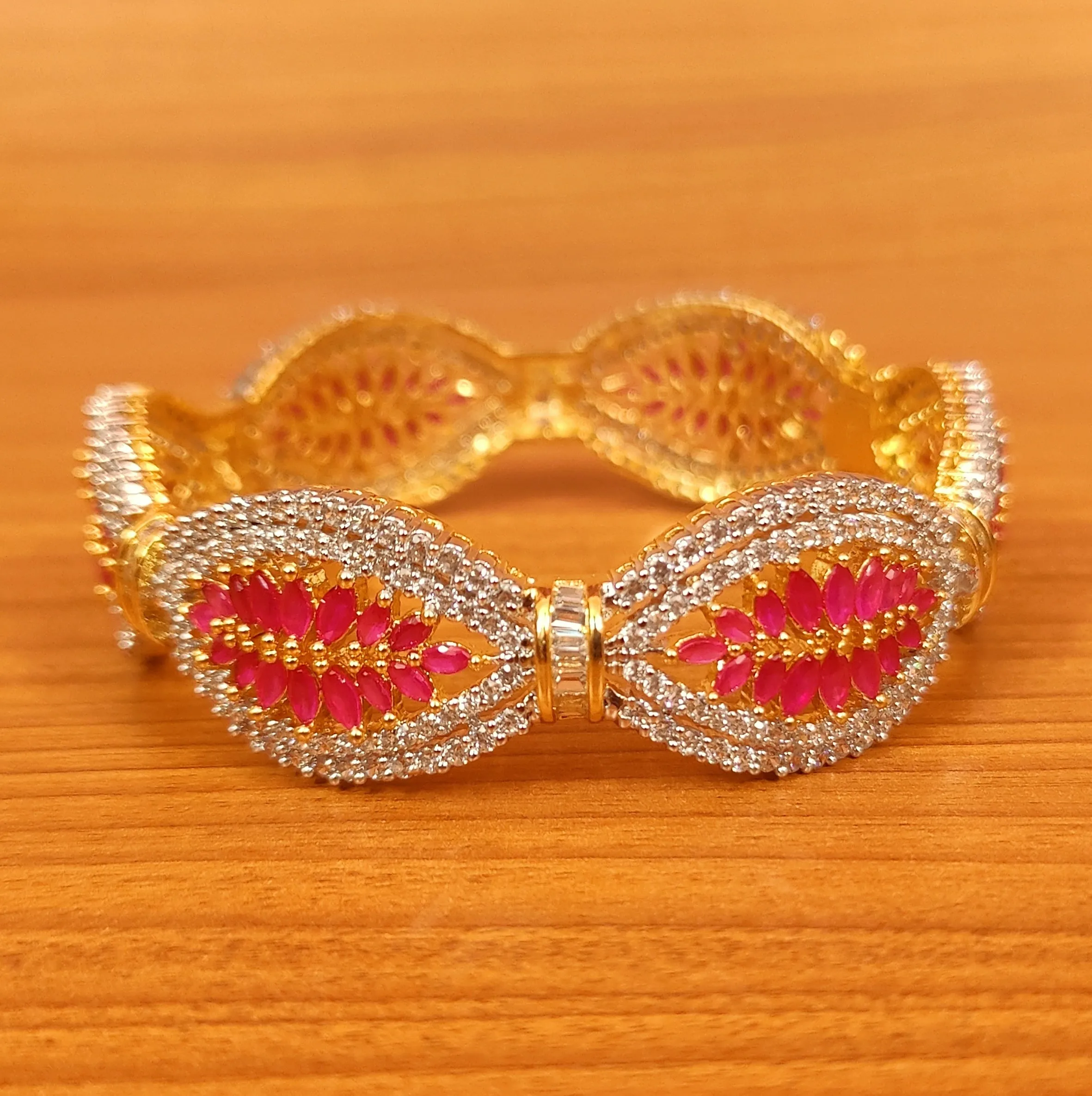 RUBY MARQUESE SHAPED DIAMOND LOOK OPENABLE KADA