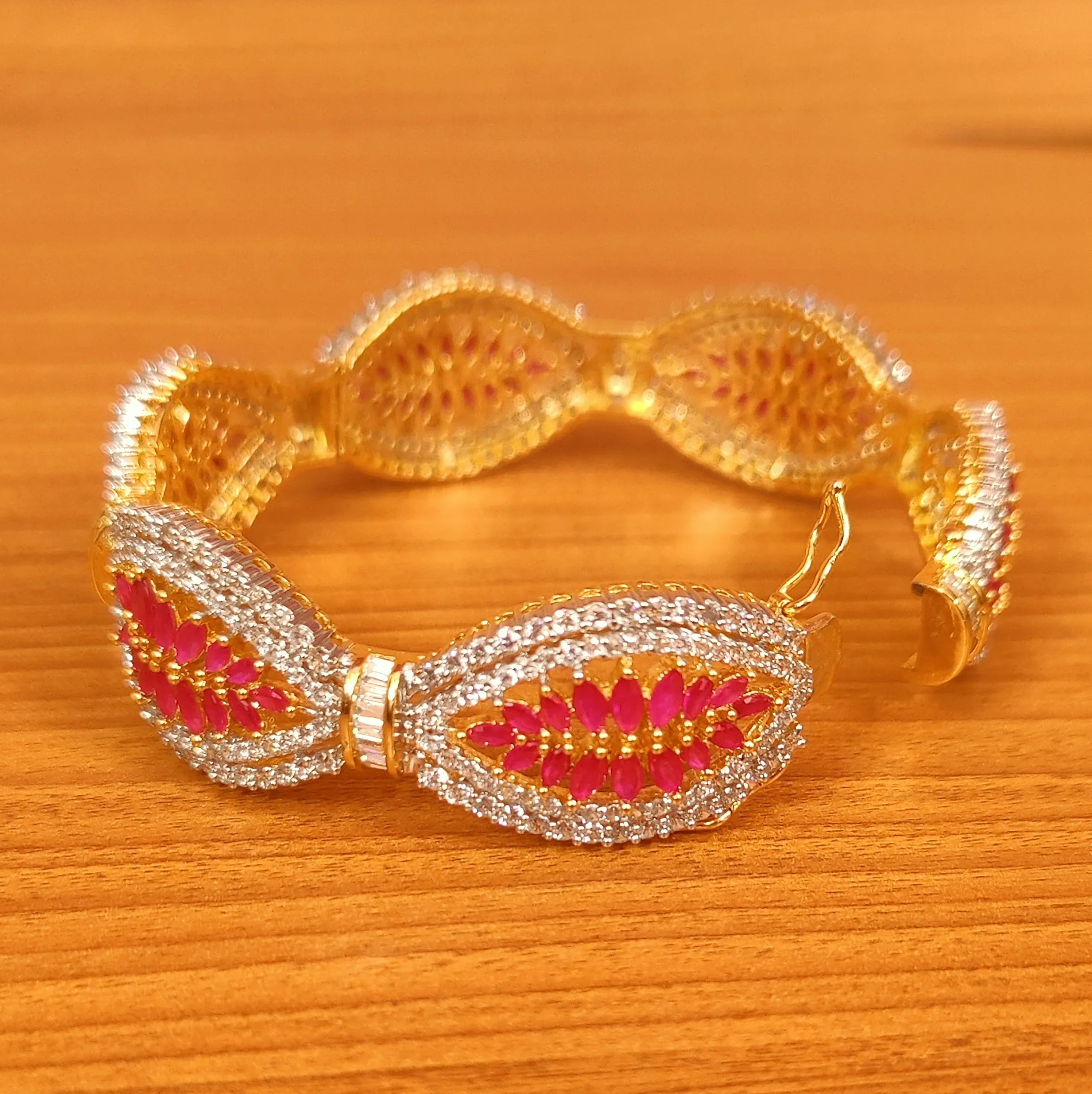 RUBY MARQUESE SHAPED DIAMOND LOOK OPENABLE KADA