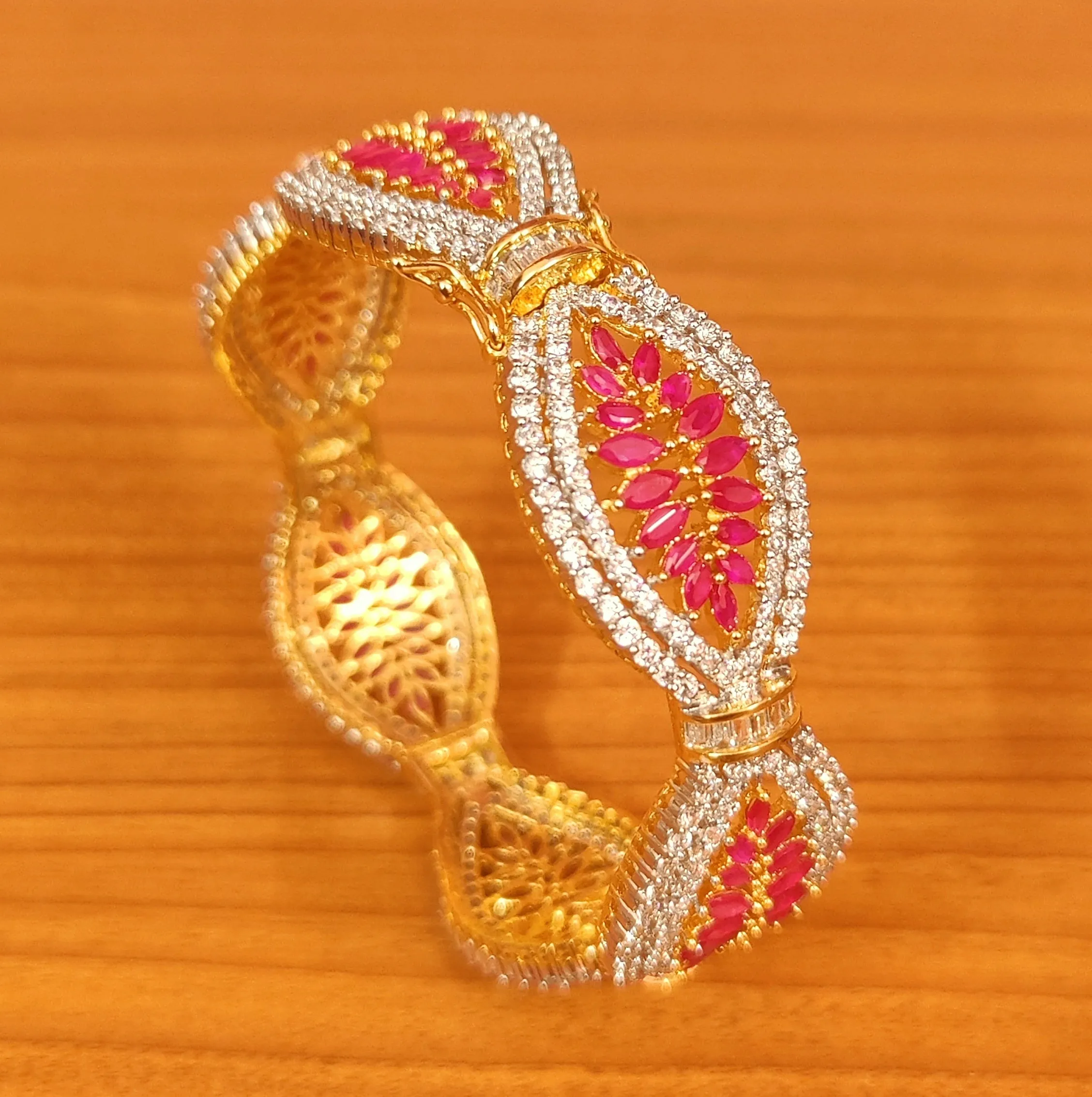 RUBY MARQUESE SHAPED DIAMOND LOOK OPENABLE KADA