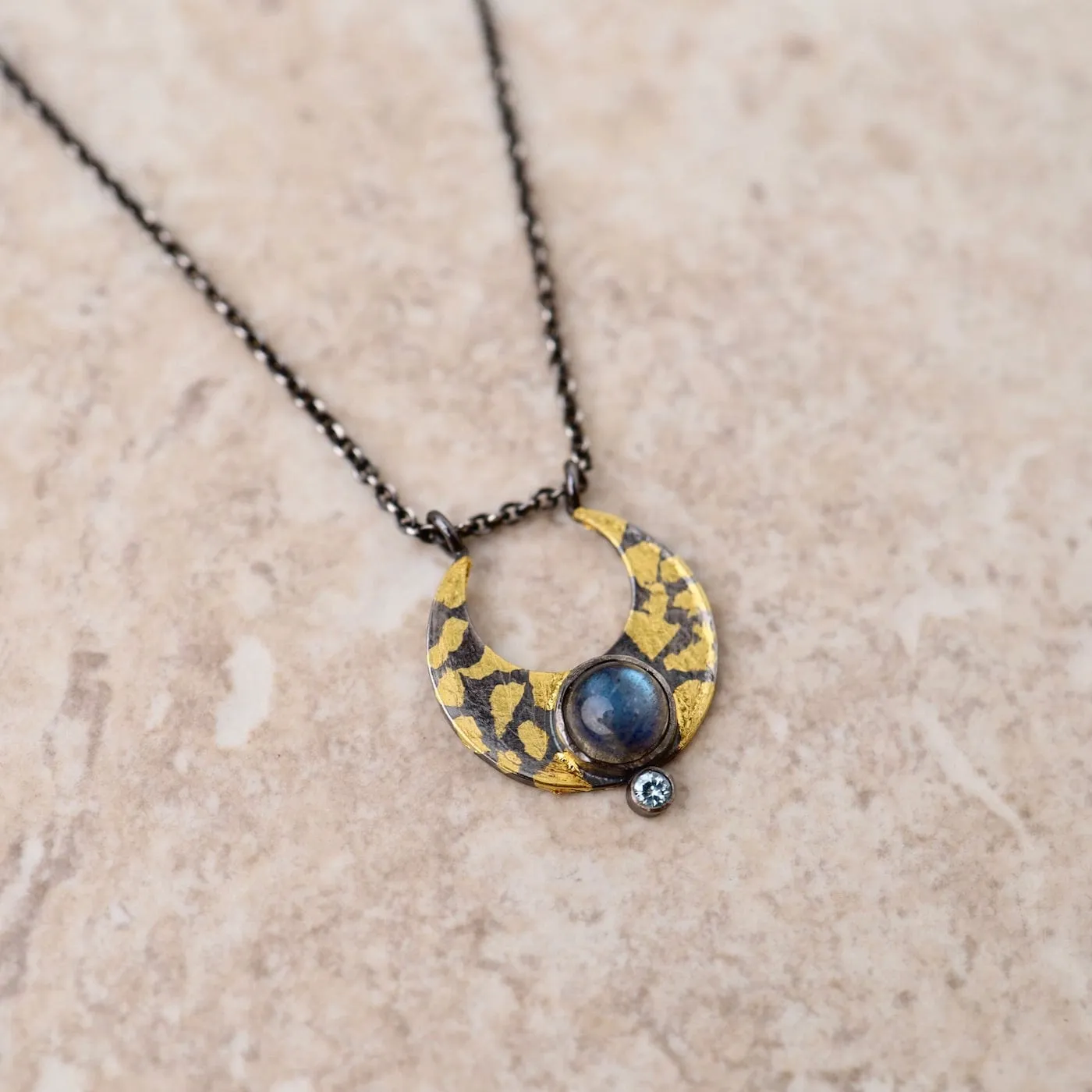 Rustic Crescent Necklace