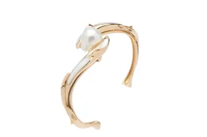 Shark Cuff With Baroque South Sea Pearl