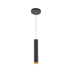 Silo Pendants LED Pendant in Black & Gold