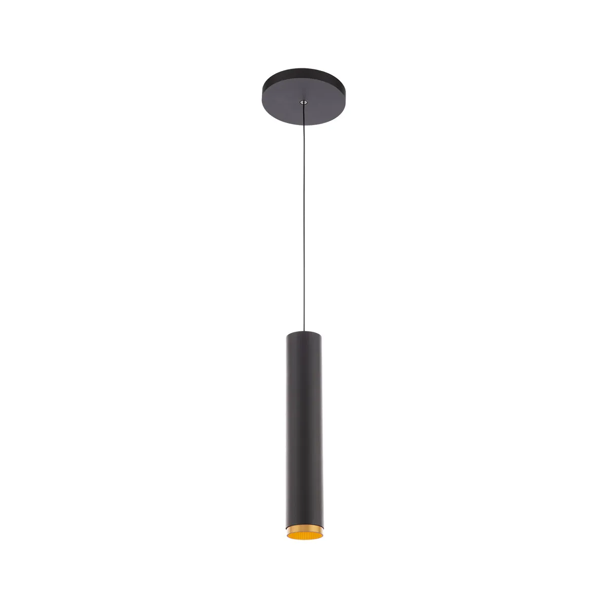 Silo Pendants LED Pendant in Black & Gold