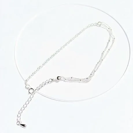 Silver Dot Chain Anklet