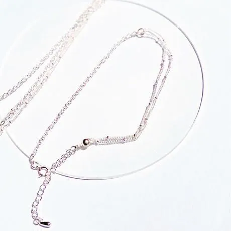 Silver Dot Chain Anklet