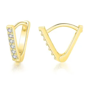 Simple Geometry Stud Earrings