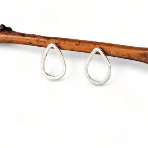 Small Teardrop Studs - sterling silver