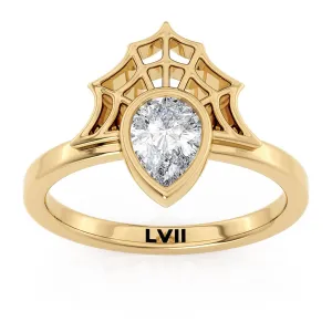 Spider Web Design Vintage Eco Friendly Engagement Rings - The Anansi Ring